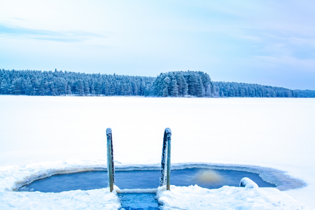 Ice swimming place for Ice therapy