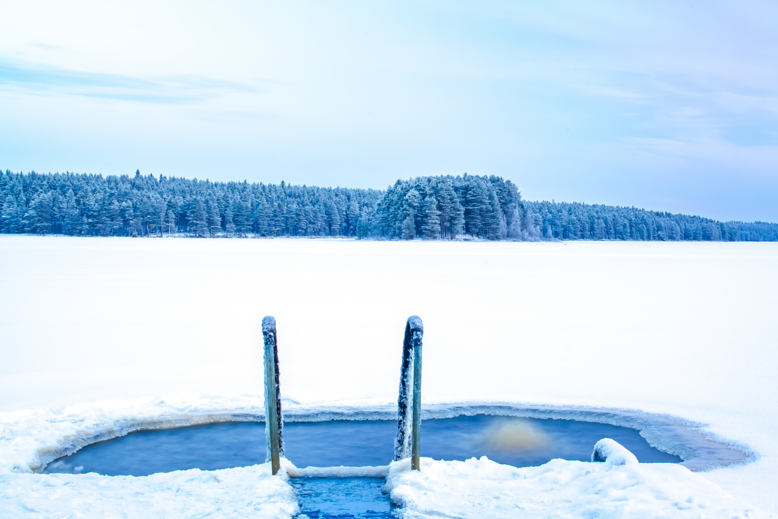 Ice swimming place for Ice therapy