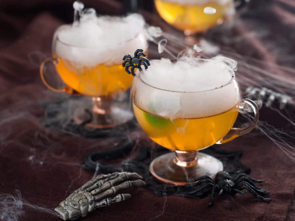 Orange Halloween Drinks