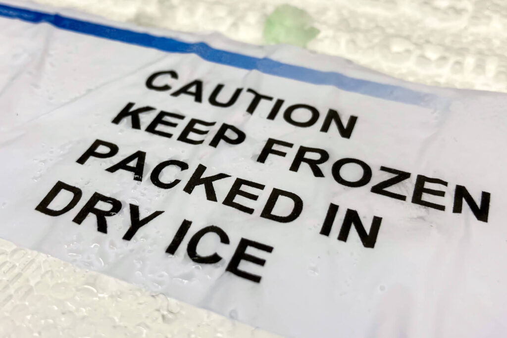 Dry Ice Packing To Keep Items Cold In Dallas